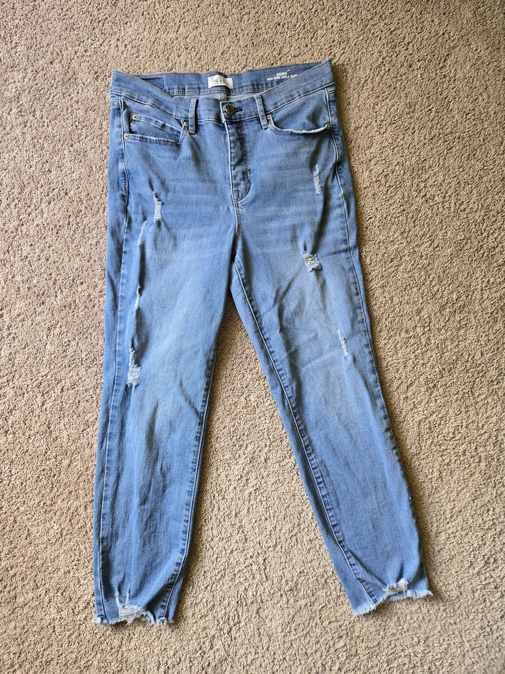 Nicole Miller Soho High-Rise Distressed Jeans 8